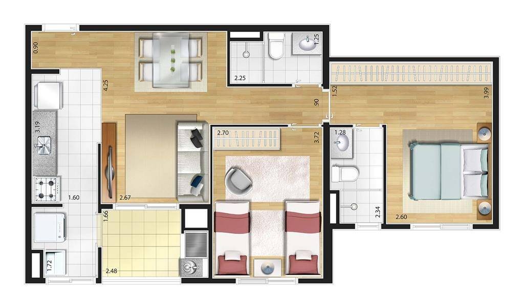 Apartamento à venda com 2 quartos, 65m² - Foto 27