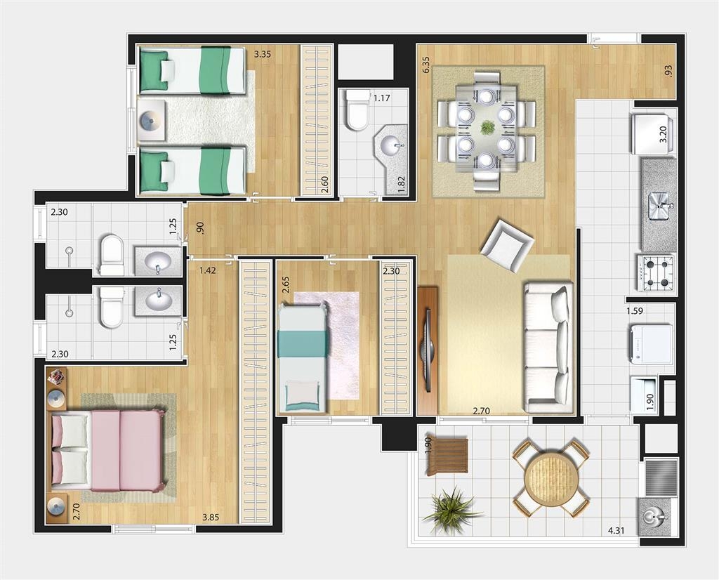 Apartamento à venda com 2 quartos, 65m² - Foto 28