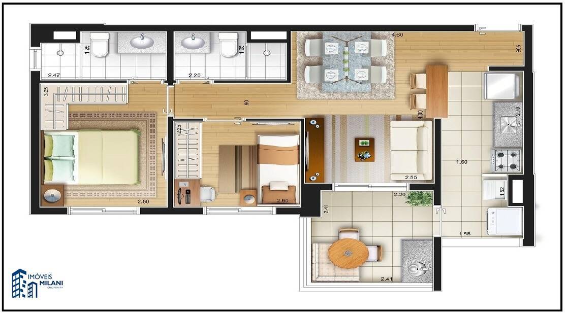 Apartamento à venda com 2 quartos, 5670m² - Foto 48