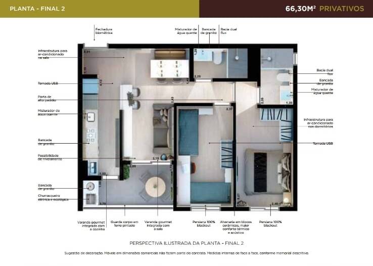 Apartamento à venda com 2 quartos, 67m² - Foto 59