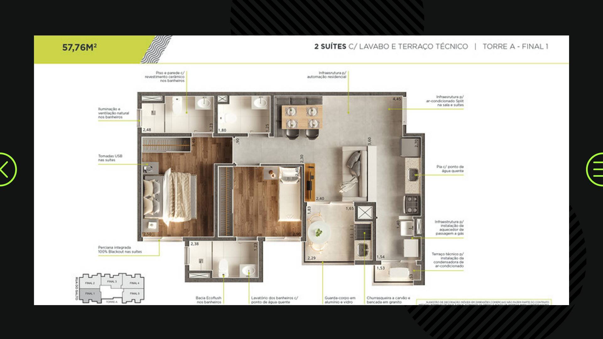 Apartamento à venda com 2 quartos, 58m² - Foto 55