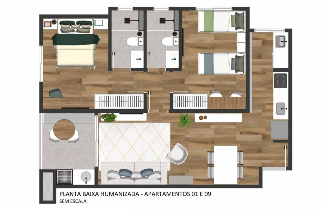 Apartamento à venda com 2 quartos, 66m² - Foto 24