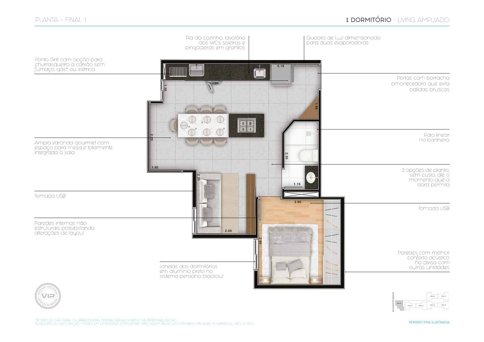 Apartamento à venda com 2 quartos, 39m² - Foto 47