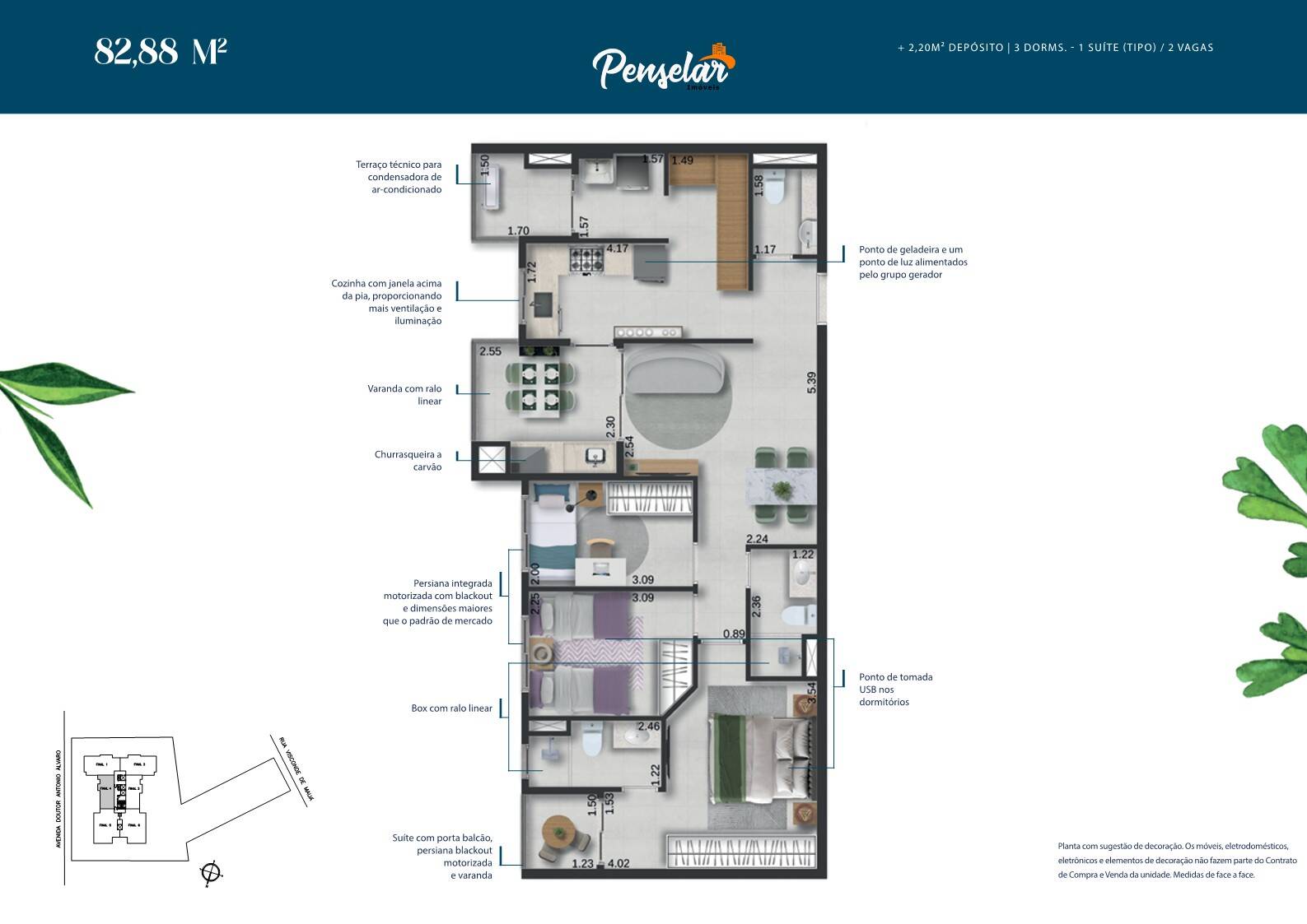 Apartamento à venda com 3 quartos, 83m² - Foto 77