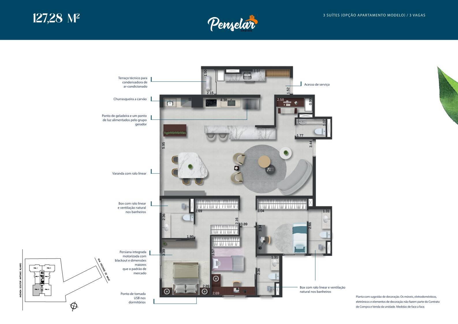 Apartamento à venda com 3 quartos, 83m² - Foto 83