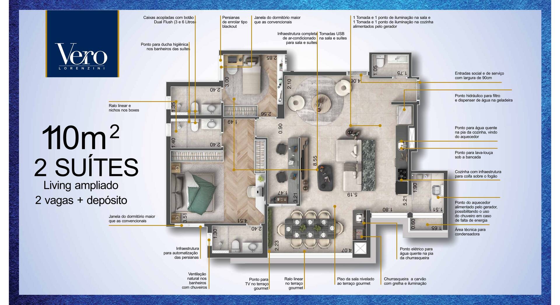 Apartamento à venda com 3 quartos, 110m² - Foto 48