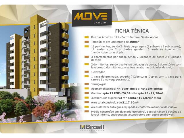 #movejardim - Apartamento para Venda em Santo André - SP - 2